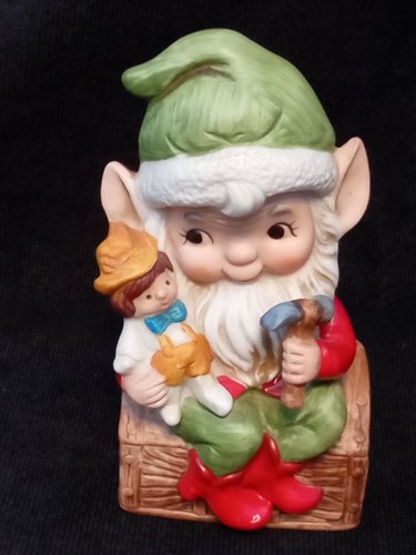 Vintage Santa's Elf Toymaker Figurine B104 - Picture 1 of 5