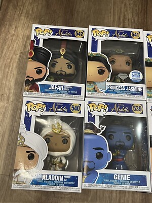 Funko Pop Disney Aladdin Lot OF 6 Live Action Shop Jafar