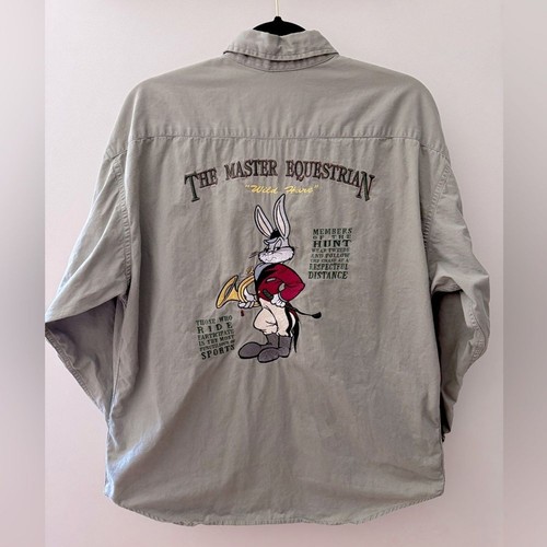 Camisa de Colección Años 90 Streetwear ACME Clothing Co The Master Liebre Salvaje Ecuestre M - Imagen 2 de 11