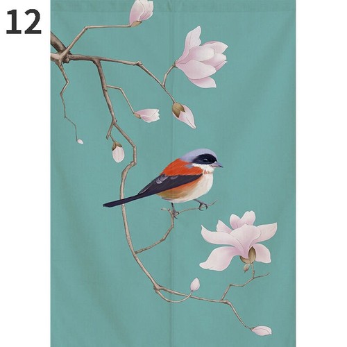Tenda per porta fiori e uccellini retrò Cina divisorio arazzo negozio Fengshui - Foto 14 di 27