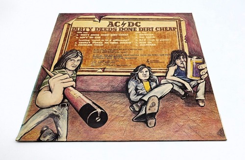 AC/DC Dirty Deeds Vinyl LP Record Aussie Albert Productions 1980 Black Label - Picture 5 of 6