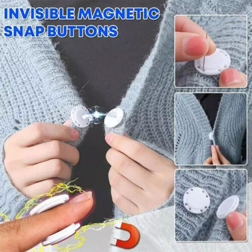 Round Magnetic Snap Buttons - Versatile Fasteners for Clothing and Accessories - Picture 24 of 39