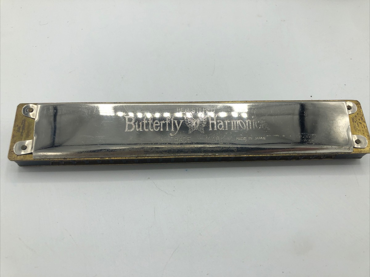 Butterfly ハーモニカ ケース付き Vintage Harmonica Butterfly Circa 1946 W/ Box Japan