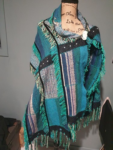 Handwoven Shawl (Handcrafted Textile Art) LEGENDARY LADIES series NEW - Picture 10 of 12