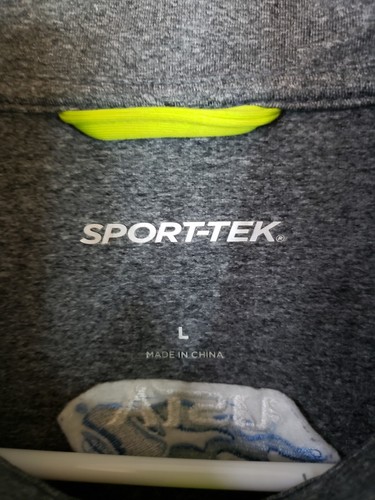 Chaqueta Sport-Tek Para Hombre L Gris Manga Larga Cremallera Completa Costa Carolina Tenis USTA - Imagen 13 de 17