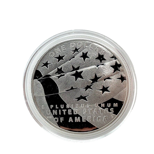 2012-P Star Spangled Banner Commemorative 90% Silver PROOF $1 Dollar In Capsule - Picture 4 of 5