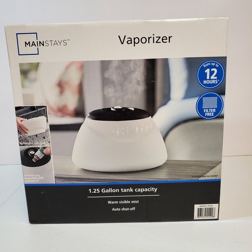 Mainstays Vaporizer 1.25 Gallon Capacity Warm Mist Easy Clean Auto Shut Off - Picture 2 of 7