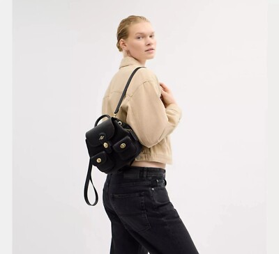【COACH】Hadley バックパック 在庫確認願います COACH Hadley Backpack Black CBH09 Outlet NEW | eBay