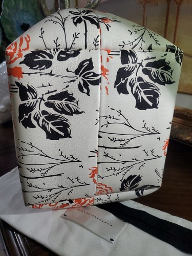 Victoria Beckham Floral Tissue Leather Clutch Bag Tote Leather $1920 S/S 17 New - Picture 14 of 24