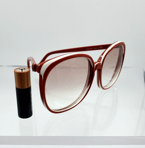 Gafas de sol retro vintage Ann Klein Riviera modelo 62 hechas en Italia rojas y blancas - Imagen 8 de 10