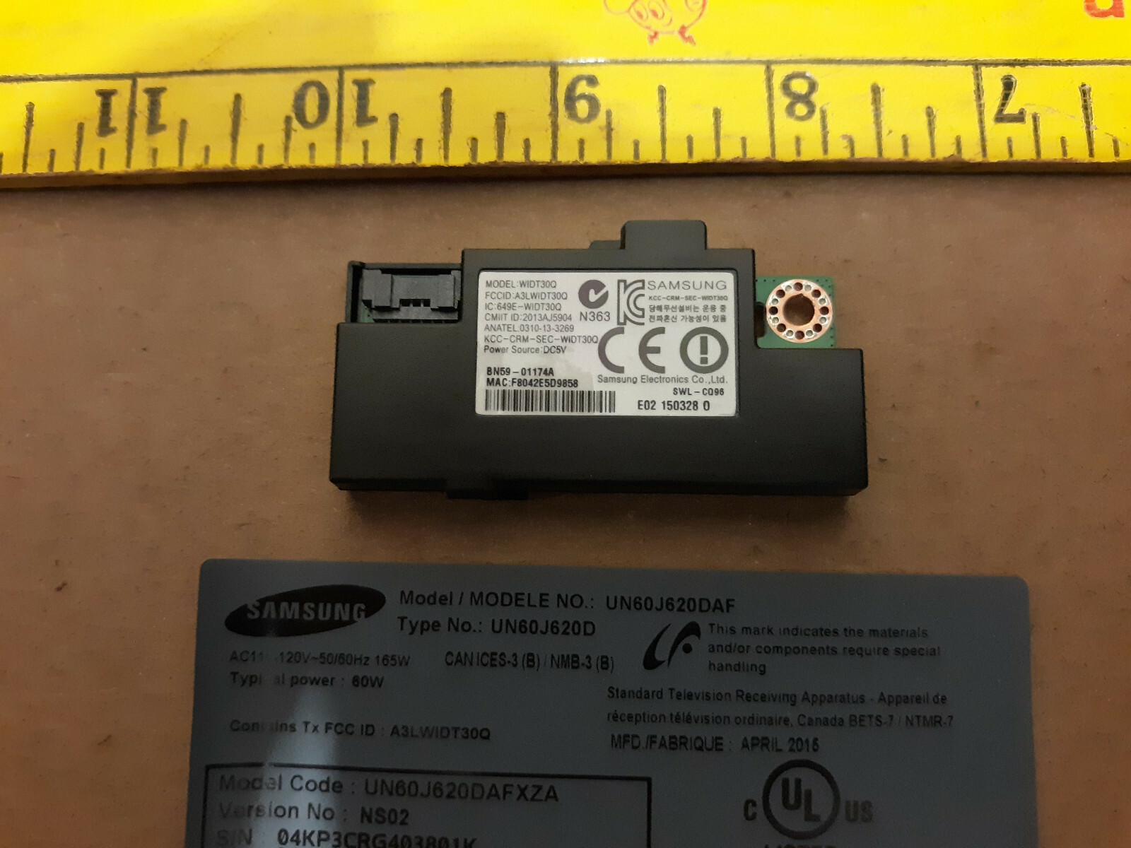 20HH15 SAMSUNG UN60J620DAF TV PARTS WIDT30Q, VERY GOOD CONDITION eBay