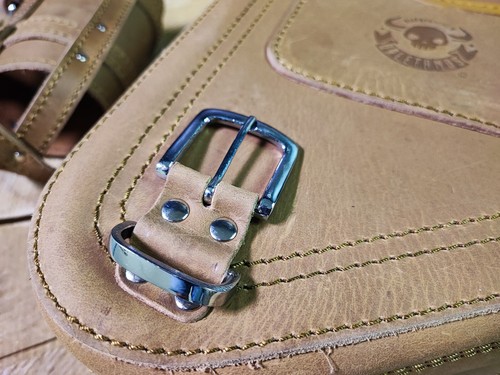 Seitentasche Diablo braun passend für Harley Davidson Motorrad ChopperTasche HD - Bild 9 von 9