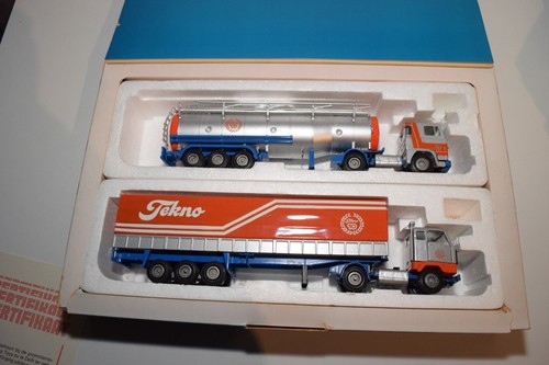 A73 1:50 TEKNO SCANIA + CAMION VOLVO CON RIMORCHIO 10 ANNI SET REGALO NUOVO C... - Foto 17 di 20