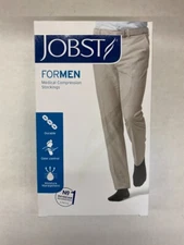 Jobst 115411 For Men Black 20-30 mmHg X-Large Thigh CT Compression Stockings NEW