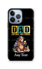 Funda de teléfono Dad Like Mom Only Funnier Bear para iPhone 16 Samsung Google Moto 5g