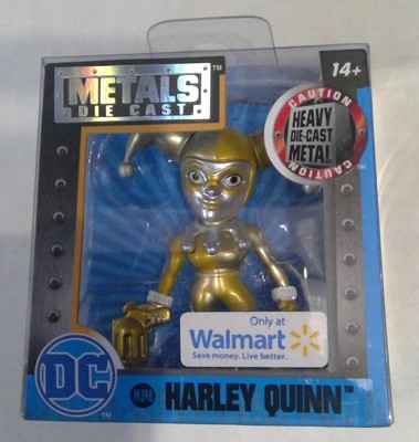 2017 JADA DC METALS DIE CAST HARLEY QUINN GOLD WAL-MART EXCLUSIVE 2 INCH M398