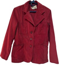 Vintage 70s Red BLAZER Womens SmallMedium Has Stretch Pockets SOFT Cool