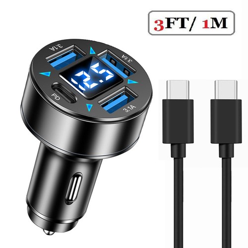 4 Port USB Super Fast Car Charger Adapter For iPhone Samsung Android Cell Phone - Picture 18 of 19
