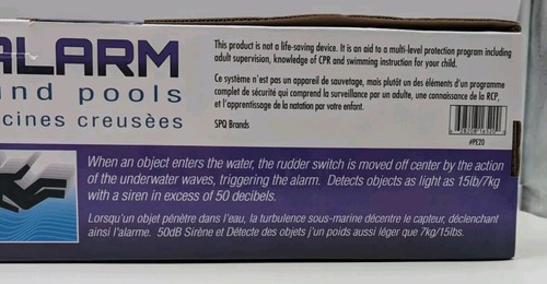 PoolEye Pool Alarm for Inground Pools Up To 18'x36' New In Box Open Box PE20 - Picture 5 of 11