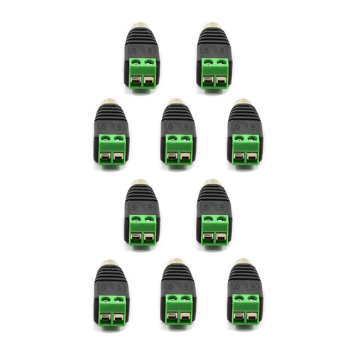 10pcs Speaker Wire Cable To Audio Female RCA Connector Adapter Jack Plug - Picture 13 of 13