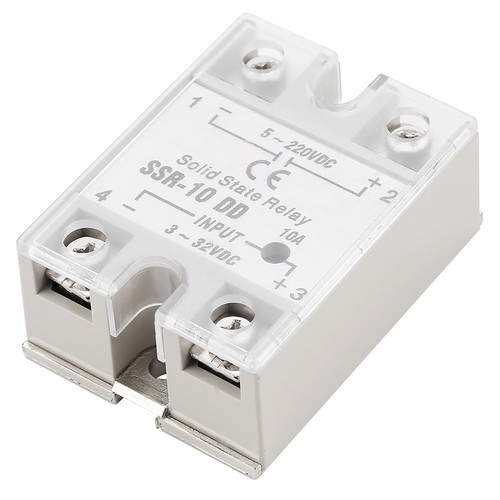 Compact SSR-10 DD 10A Solid State Relay 5-220VDC for Automation - Picture 16 of 17