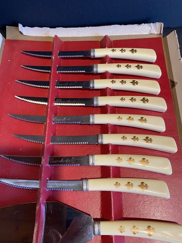 Set posate da cucina vintage Imperatore diciannove 17 pezzi Fleur de Lis - Foto 2 di 6