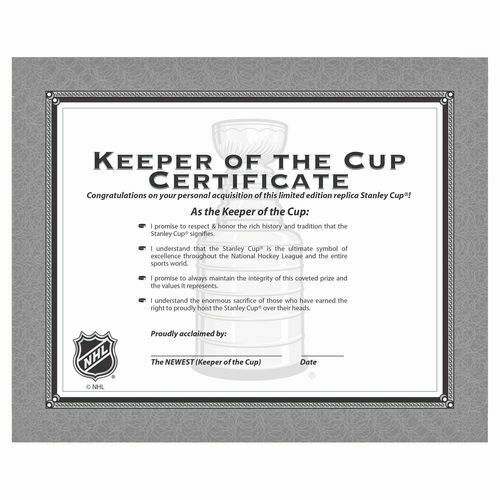 NHL Official Replica Stanley Cup Trophy 2 Feet Size Boxed NEW Gloves Certificate - Picture 5 of 8