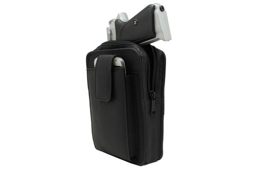 Concealment Gun Pistol Holster Clip Belt Leather Pouch Ruger LCR I Phone 7 Case  - Picture 9 of 14