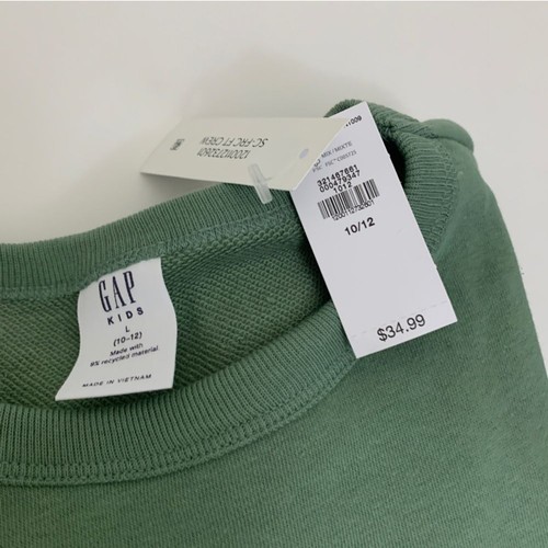 NWT Gap Kids Bundle of 2 Graphic Crewneck Sweatshirts Sz L(10/12) - Picture 4 of 5
