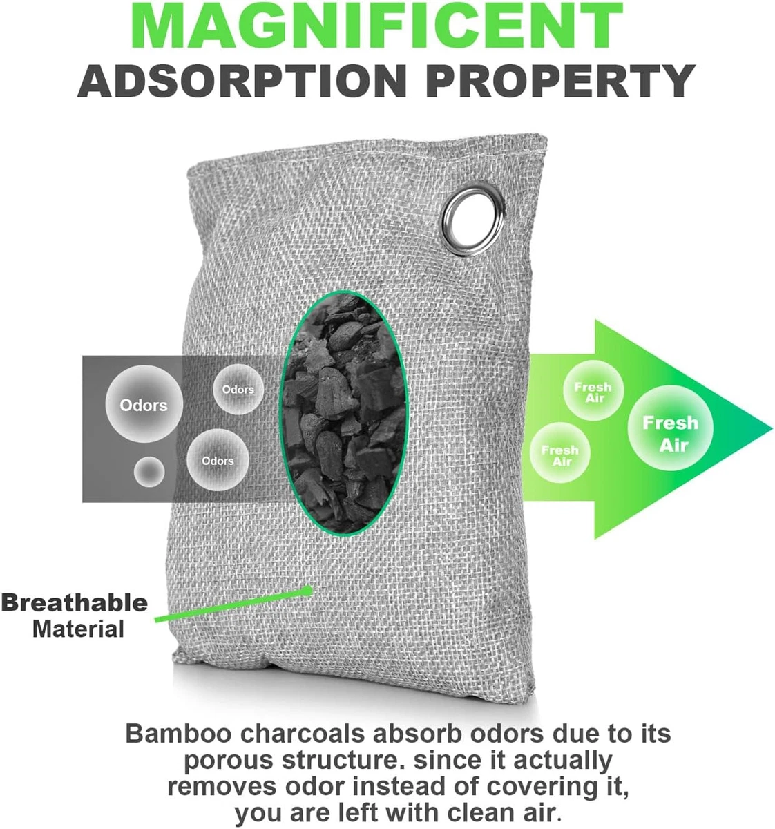 Charcoal air cleaning sale bags