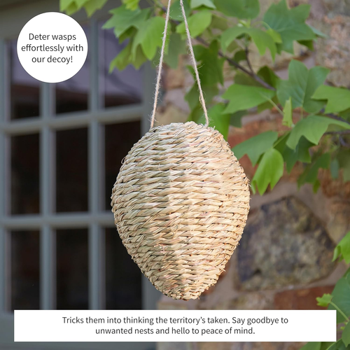 Wasp Nest Decoy | 10 Inches Wasp Deterrent Outdoor Hanging | Fake Wasp Nests for - Picture 4 of 12