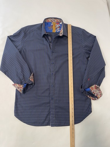 Robert Graham Mens Shirt Sz XL The Last Laugh Limited Edition Flip Cuff MSRP $ - Picture 2 of 17