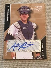 AUSTIN ROMINE 2008 JUST MINORS SIGNING DATE GOLD AUTOGRAPH #50/50 YANKEES REDS