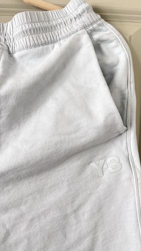 Y-3 Adidas Men’s Brushed Terry Cuff Pants – Light Blue – Size M mens great - Picture 4 of 6