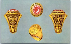 1950s-JOSTEN-039-S-CLASS-RINGS-Advertising-Postcard-034-Harvard-Student-Agencies-034-Mass