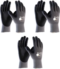 34-874 Gloves Nitrile Micro-Foam Grip Palm & Fingers - Excellent Grip and Abrasi