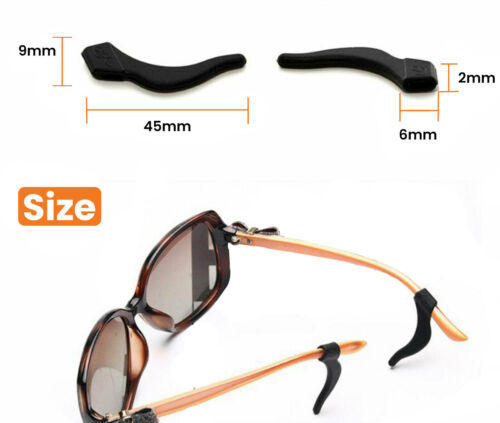 4 Pair Anti Slip Glasses Ear Hooks Tip Eyeglasses Grip Temple Holder Silicone US - Picture 5 of 32