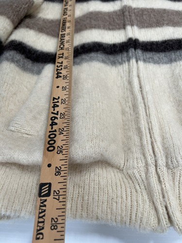 VTG Alafoss Icewool Mens Akra Prjon Jacket Full Zip Sweater Lined Iceland Small - Picture 8 of 16