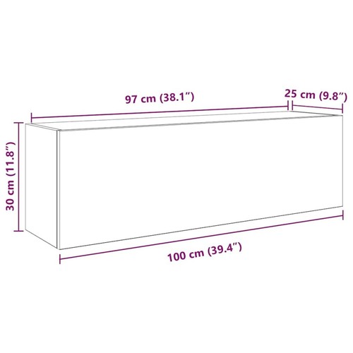 Bathroom Wall Cabinet Hanging Wall Storage Cupboard Engineered Wood vidaXL - Picture 15 of 43