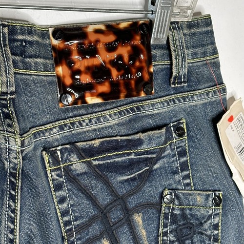 Pinko Damen Bootcut Jeans Größe 31 Medium Wash Stretch NEU bestickte Taschen - Bild 9 von 13