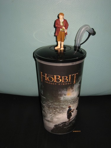 HOBBIT 2 XL 0,75L SET KINO TRINK BECHER CINEMA MOVIE CUP mit 5 Topper Figuren - Bild 2 von 11
