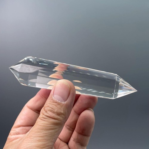 Varita de pájaro de cuarzo con punta de cristal transparente de 12 lados de gran altitud 5,00 pulgadas - Imagen 6 de 10
