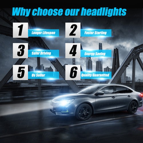 H13 9008 LED Headlight High/low +9145 9140 Fog Lights for Ford F-150 2004-2014 - Picture 6 of 12