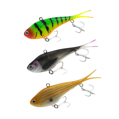 7 X TRAX VIBES 130mm 63g Soft Plastic BKK TPE 10x Transam Reds Trout Reefies Cod - Picture 5 of 21
