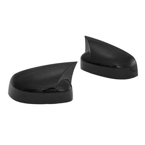 Horns Gloss Black Car Rear View Side Door Mirror Cover For Ford Focus 2012~2018 - Imagen 9 de 10