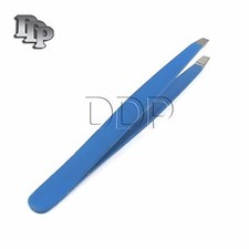Proffesional Blue Color Eyebrow Tweezer Slanted Hair Beauty Woman Beauty Makeup