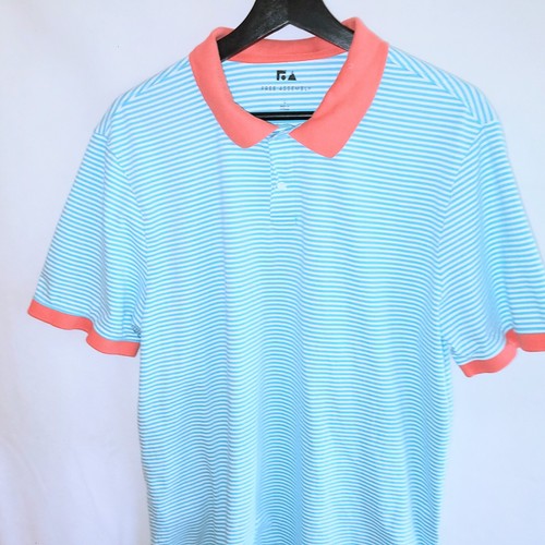 Free Assembly Mens Large Short Sleeve Polo Shirt Striped - Picture 6 of 11