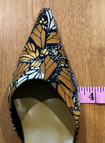 PINEDA COVALIN MEXICO MARIPOSA MONARCH BUTTERFLY FOR DISPLAY ONLY HEEL SHOES - Picture 10 of 12