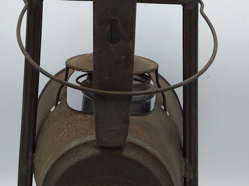 Antiguo globo de vidrio vintage Dietz ACME Inspector Linterna Ferrocarril Nueva York - Imagen 6 de 7