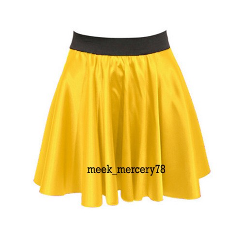 Women Mini Skirt Color Sexy Short Skirt Casual Wear Satin Party Wear S11 - Picture 43 of 44